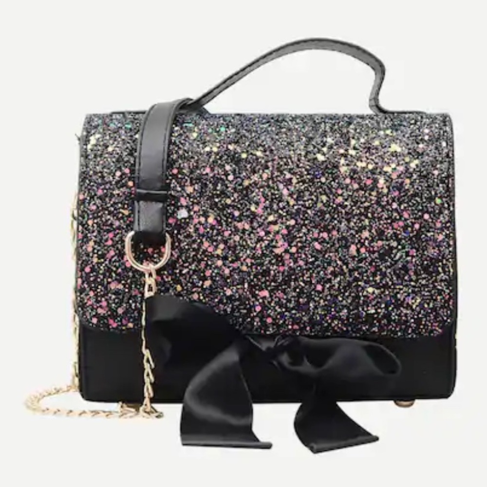 Bow Tie Glitter Bag